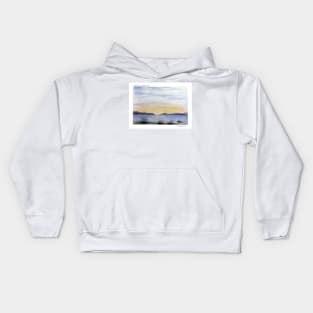 Island Sunset - Watercolour Kids Hoodie